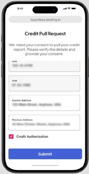 Live engagement with borrower mobile 5