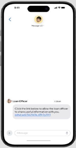 Live engagement with borrower mobile1